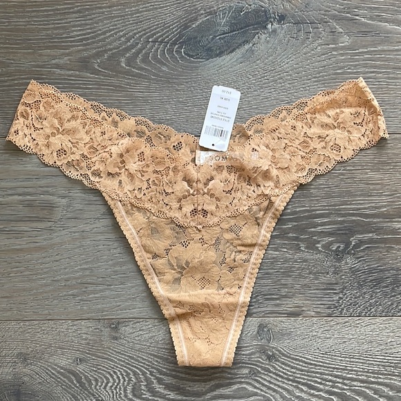 Soma Embraceable AOL Warm Amber Thong-XL - Picture 4 of 7